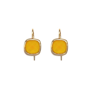 BOUCLES CLARENCE DORÉ / JAUNE #couleur_DORÉ-/-JAUNE-2