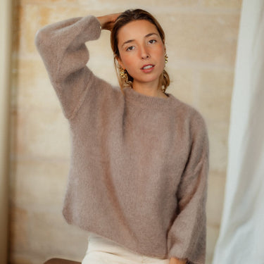 PULL AIMÉ TAUPE #couleur_taupe