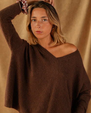 PULL ALDEMAR MARRON #couleur_marron