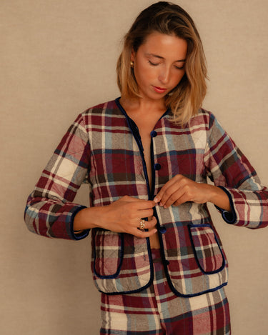 VESTE BENEDICTE ROUGE #couleur_rouge