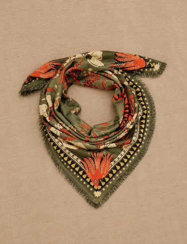 FOULARD AURÈLE VERT #couleur_vert