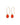 BOUCLES PAULA DORÉ / ORANGE #couleur_doré-/-orange