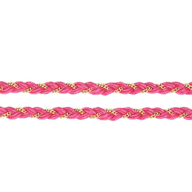 BRACELET MARGAUX DORÉ / ROSE BONBON #couleur_doré-/-rose-bonbon