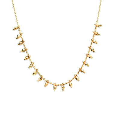 COLLIER EUGENIE DORÉ #couleur_doré