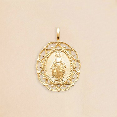 PENDENTIF MARIA DORÉ #couleur_doré