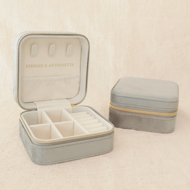 BOÎTE À BIJOUX P&A GRIS PERLE #couleur_gris-perle
