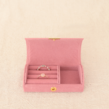 BOÎTE À BIJOUX LISA ROSE #couleur_rose