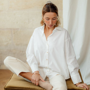 CHEMISE HORTENSE BLANC #couleur_blanc