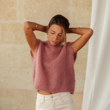 PULL ANDRÉ VIEUX ROSE #couleur_vieux-rose