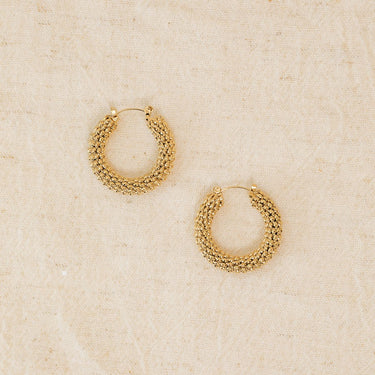 BOUCLES CLEMENCE DORÉ #couleur_doré