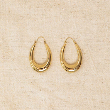 BOUCLES ANGELA DORÉ #couleur_doré