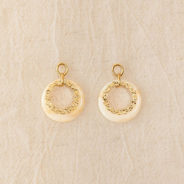 BOUCLES CELESTE NACRE CRÈME #couleur_nacre-crème