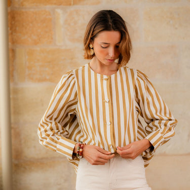 VESTE OLYMPE OCRE #couleur_ocre