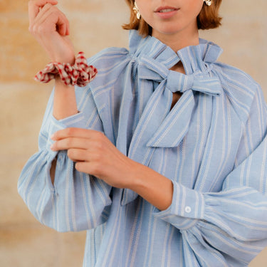 BLOUSE HONORINE BLEU #couleur_bleu