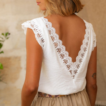 TOP GAUTIER BLANC #couleur_blanc