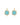BOUCLES CLARENCE BLEU TURQUOISE / DORÉ #couleur_bleu-turquoise-/-doré