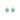 BOUCLES CLARENCE BLEU TURQUOISE / DORÉ #couleur_bleu-turquoise-/-doré