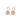 BOUCLES CLARENCE DORÉ / ROSE #couleur_doré-/-rose