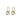 BOUCLES CLARENCE DORÉ / GRIS #couleur_doré-/-gris