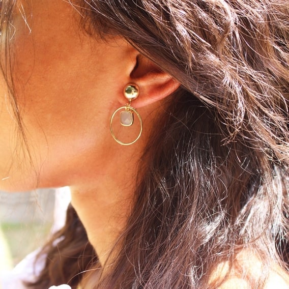Photo de Boucles d'oreilles clips BOUCLES GISELLE chez Perrine et Antoinette