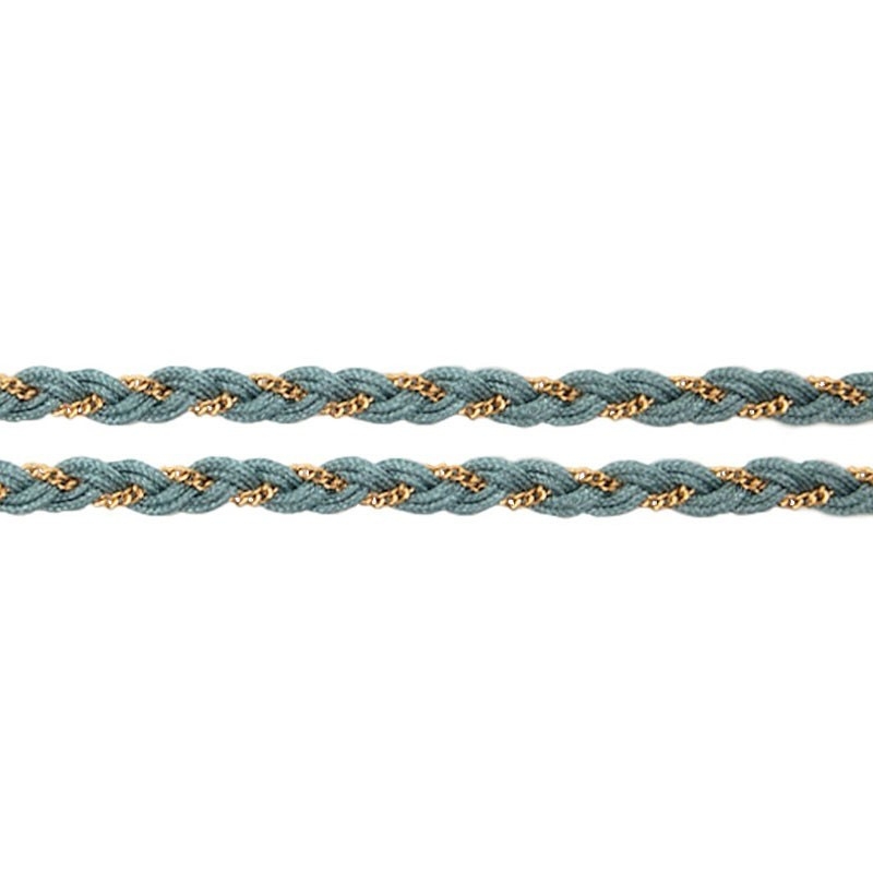 Bracelet tressé argent 925, bleu roi - Perrine et Antoinette