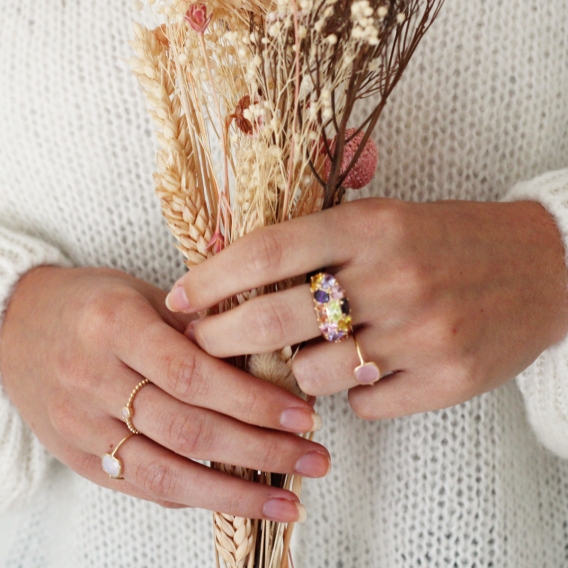 Photo de Bagues empierrées BAGUE LILOU chez Perrine et Antoinette