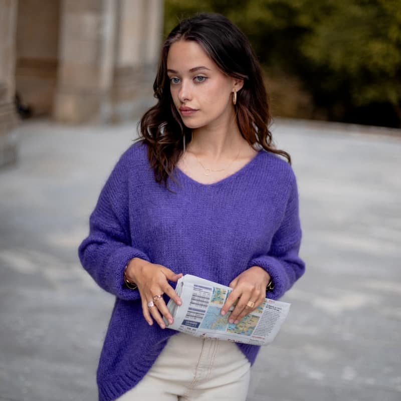 Pull bleu indigo femme cheap