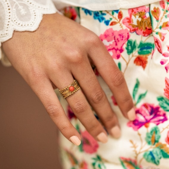 Photo de Bagues empierrées BAGUE ASMA chez Perrine et Antoinette