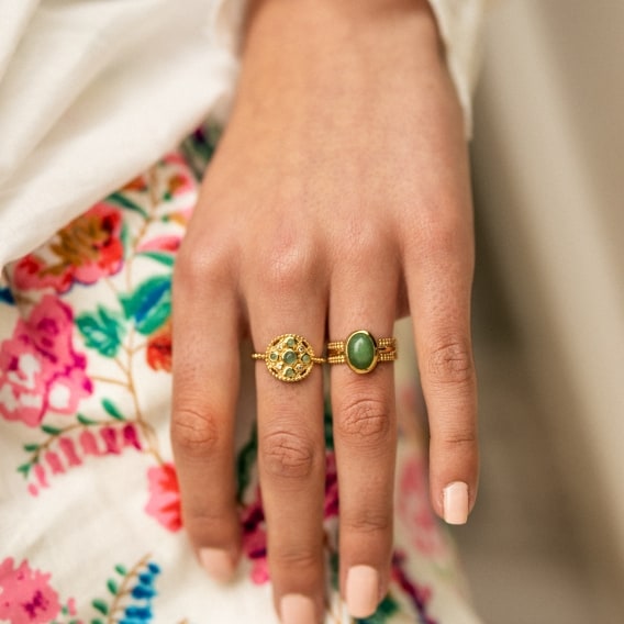 Photo de Bagues empierrées BAGUE LISSANDRE chez Perrine et Antoinette