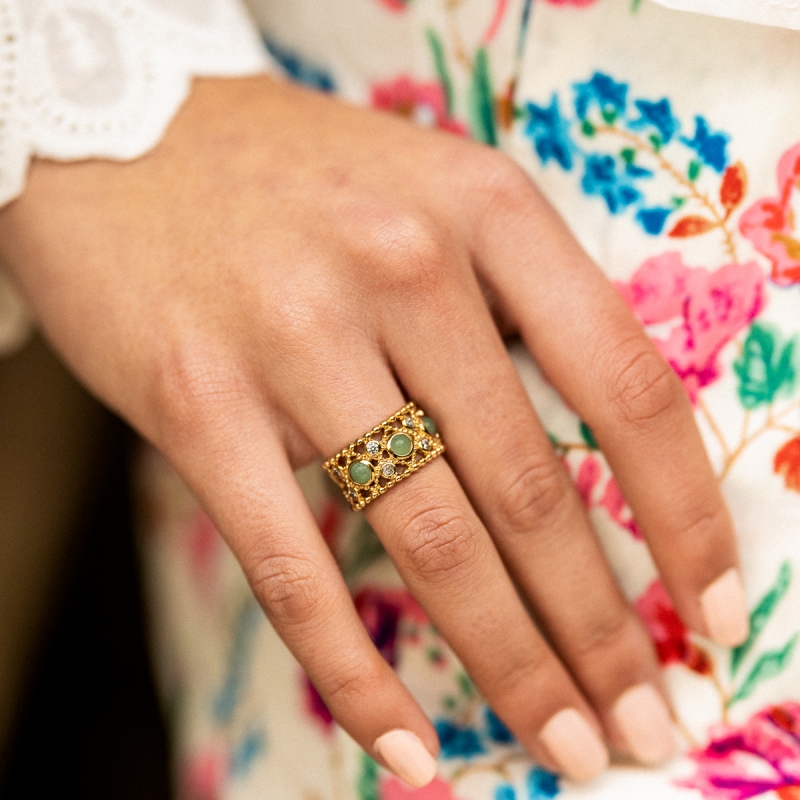 Photo de Bagues empierrées BAGUE ANOUCKA chez Perrine et Antoinette