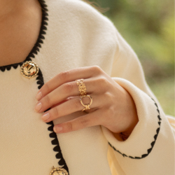Photo de Plaqué Or BAGUE AMBRE chez Perrine et Antoinette