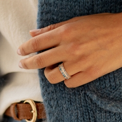Photo de Bagues empierrées BAGUE BRIANNA chez Perrine et Antoinette