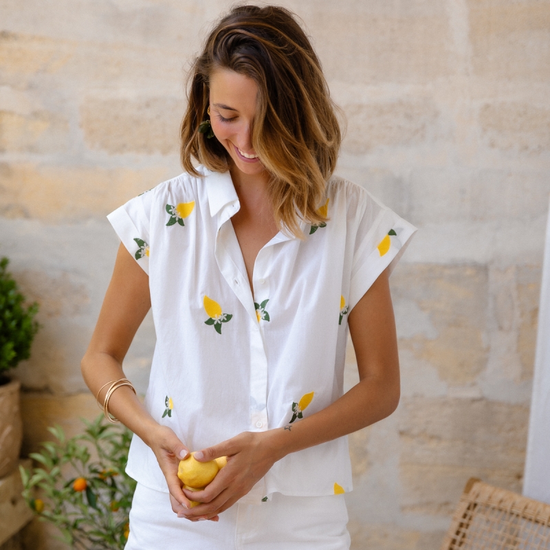 Photo de Prêt-à-Porter CHEMISIER CITRUS chez Perrine et Antoinette