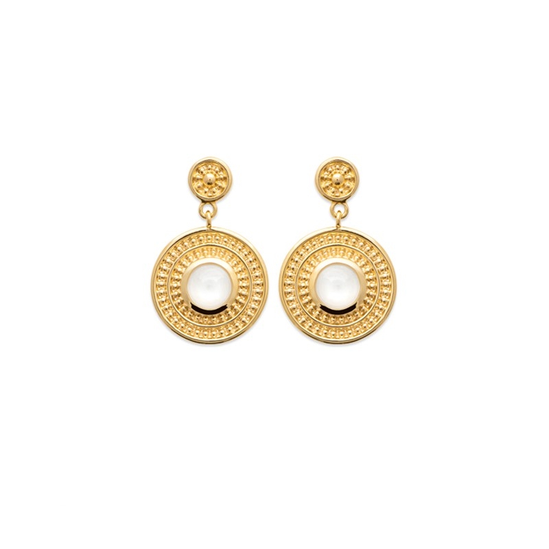 Photo de Boucles d'oreilles empierrées BOUCLES ODYSSEE chez Perrine et Antoinette