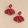 BOUCLES BERTILLE ROUGE #couleur_rouge