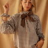 BLOUSE PHILOMENE MARRON #couleur_marron