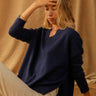 PULL ALDEMAR BLEU MARINE #couleur_bleu marine
