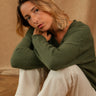 PULL ALDEMAR VERT OLIVE #couleur_vert olive