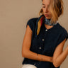 GILET LAZARE BLEU #couleur_bleu