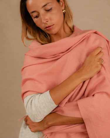 ECHARPE EMILIE ROSE #couleur_rose