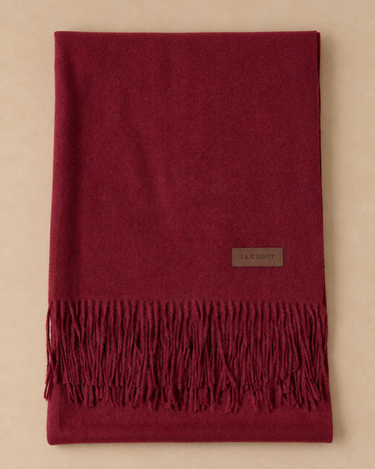 ECHARPE EMILIE ROUGE BORDEAUX #couleur_rouge bordeaux