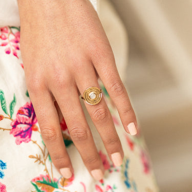 BAGUE ODYSSEE DORÉ #couleur_doré