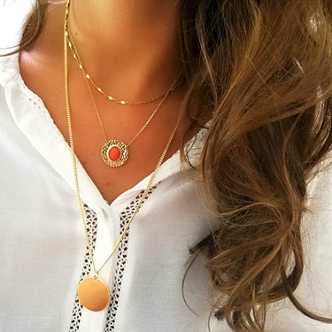 PENDENTIF ALMA DORÉ #couleur_doré