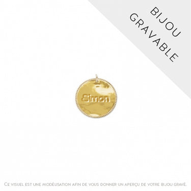PENDENTIF ARJUN DORÉ #couleur_doré