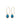 BOUCLES PAULA BLEU TURQUOISE / DORÉ #couleur_bleu-turquoise-/-doré