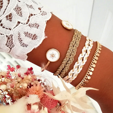 BRACELET LIZ DORÉ #couleur_doré
