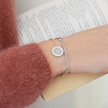 BRACELET CLAUDIA ARGENTÉ #couleur_argenté