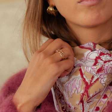 BAGUE MARGARET DORÉ #couleur_doré