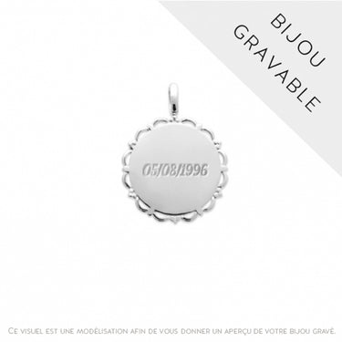 PENDENTIF DELIO ARGENTÉ #couleur_argenté