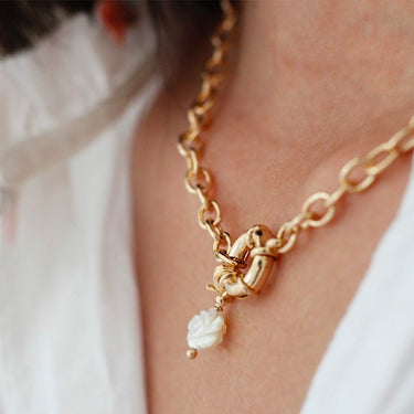 COLLIER LENIZA DORÉ #couleur_doré